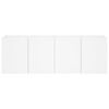 vidaXL Tv-wandmeubels met LED-verlichting 2 st 60x35x41 cm wit