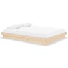 vidaXL Bedframe massief hout 140x190 cm