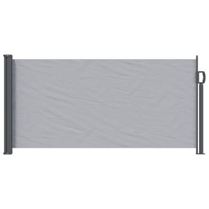 vidaXL Uittrekbaar Zijscherm 300 x 100 cm Polyester Rechthoekig Grijs