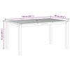 vidaXL Tuintafel 150x90x74 cm massief acaciahout