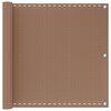 vidaXL Balkon Scherm 120 x 700 cm HDPE en Aluminium Rechthoekig Taupe