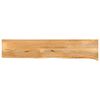 vidaXL Tafelblad met natuurlijke rand 180x40x3,8 cm massief mangohout