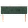 vidaXL Hoofdborden 2 st 72x5x78/88 cm fluweel donkergroen