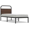 vidaXL Bedframe zonder matras bewerkt hout bruin eikenkleur 75x190 cm