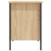 vidaXL Schoenenkast 131x35x50 cm bewerkt hout sonoma eikenkleurig