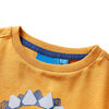 Kindershirt met lange mouwen 92 donkerokerkleurig