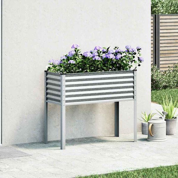 vidaXL Plantenbak 100x45x90 cm gegalvaniseerd staal