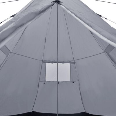 vidaXL Tent 4-persoons grijs