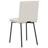 vidaXL Eetkamerstoelen 2 st fluweel crèmekleurig