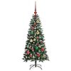 vidaXL Kunstkerstboom met 150 LED Groen 120 cm PVC en Plastic en Staal