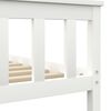 vidaXL Bedframe massief grenenhout wit 140x200 cm