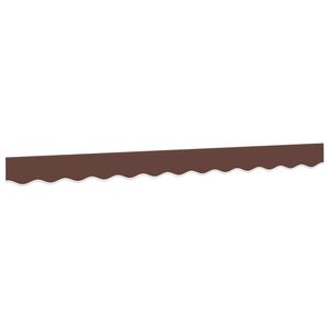 vidaXL Vervangingsdoek voor luifelrok gestreept 300 cm bruin