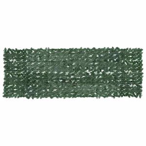 vidaXL Balkonscherm met donkergroene bladeren 300x100 cm
