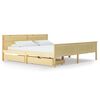 vidaXL Bedframe met 2 lades massief grenenhout 200x200 cm