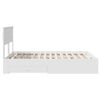 vidaXL Bedframe met hoofdeinde met lade Wit 140 x 200 cm Bewerkt hout