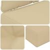vidaXL Buiten bankkussen 3 pcs Beige Polyester
