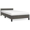 vidaXL Bedframe zonder matras 90x190 cm fluweel donkergrijs