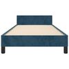 vidaXL Bedframe zonder matras 80x200 cm fluweel donkerblauw