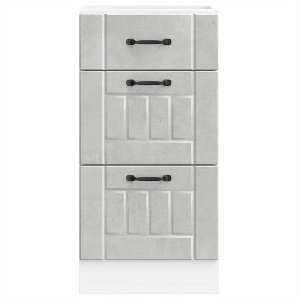 vidaXL Onderkast Lucca bewerkt hout betongrijs