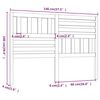 vidaXL Hoofdbord 146x4x100 cm massief grenenhout zwart