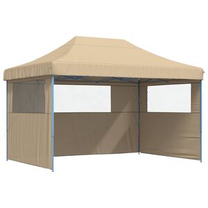 vidaXL Partytent 279 x 410 x 315 cm Beige Oxford Stof
