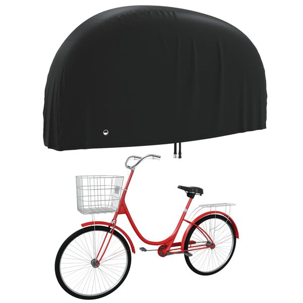 vidaXL Fietshoes 200x70x110 cm 190T oxford zwart