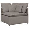 vidaXL Modulaire bank hoekmodule met kussens 100 cm taupe