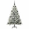 vidaXL Artificial Pre-lit Kerstboom met Ballenset Groen 150 cm