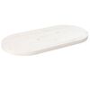 vidaXL Tafelblad ovaal 60x30x2,5 cm massief grenenhout wit