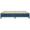 vidaXL Bedframe zonder matras 200x200 cm fluweel donkerblauw