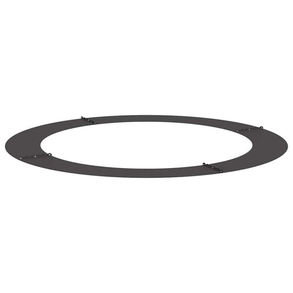 vidaXL geschikt voor platte boomring Zwart &Oslash;90 / 120 cm Staal