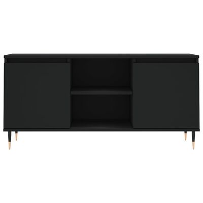 vidaXL Tv-meubel 104x35x50 cm bewerkt hout zwart