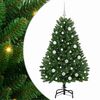vidaXL Kunstkerstboom 150 cm 150 LED's Warmwit PVC en staal Groen