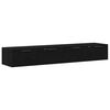 vidaXL Wandkast 2 st Zwart Eiken 68 x 30 x 20 cm Bewerkt hout