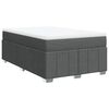 vidaXL Boxspring met matras stof donkergrijs 120x190 cm
