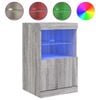 vidaXL Dressoir met LED-verlichting 41x37x67 cm grijs sonoma eiken