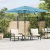 vidaXL Parasol met stalen paal 248x248x248 cm blauw