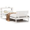 vidaXL Bedframe zonder matras massief grenenhout wit 90x190 cm