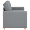 vidaXL Loveseat bank 160x77x82 cm stof lichtgrijs