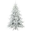 vidaXL Kunstmatige Inklapbare Kerstboom met 300 LED 210 cm PVC