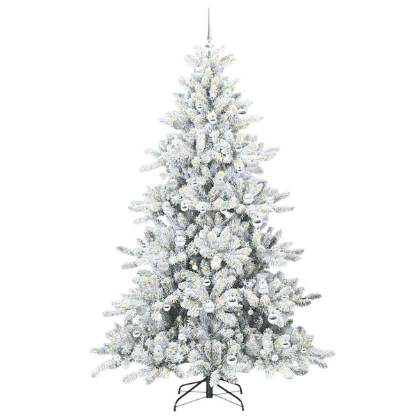 vidaXL Kunstmatige Inklapbare Kerstboom met 300 LED 210 cm PVC