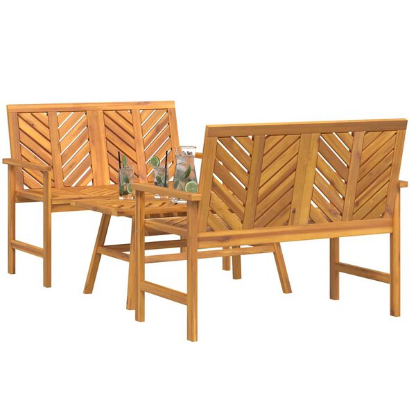 vidaXL Tuin Lounge Set Bruin Massief acaciahout