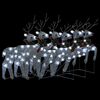vidaXL Kerstrendieren 6 st 120 LED's zilver