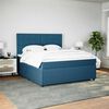 vidaXL Boxspring met matras fluweel blauw 180x200 cm