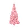 vidaXL Kerstboom met 300 LED met standaard Roze 210 cm PVC