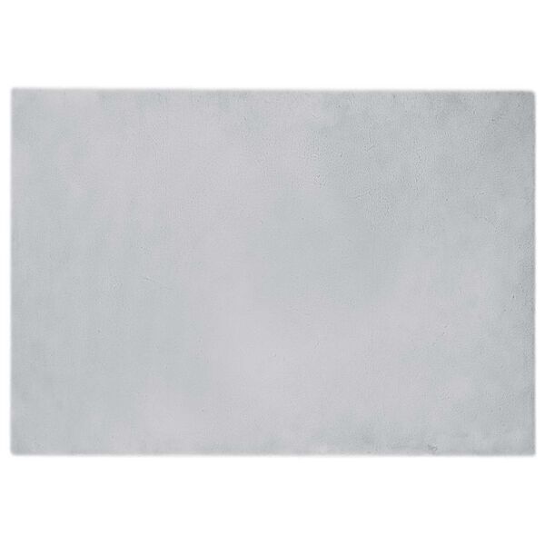 vidaXL Nep Konijnenbont Tapijt Olite Grijs 160 x 230 cm Polyester