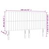 vidaXL Hoofdbord donkerbruin 160x5x118/128 cm stof