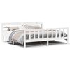 vidaXL Bedframe zonder matras massief grenenhout wit 200x200 cm