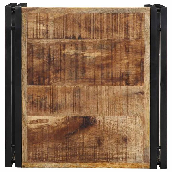 vidaXL Salontafel 50x50x35 cm massief ruw mangohout