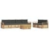 vidaXL Buiten bankenset 7 st Wit en antracietkleurig Polyester